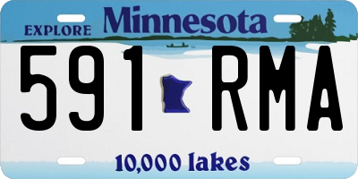 MN license plate 591RMA