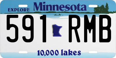 MN license plate 591RMB