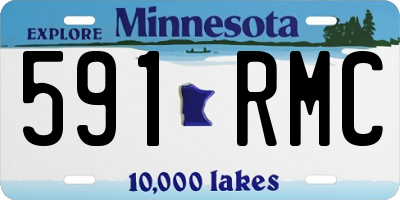 MN license plate 591RMC