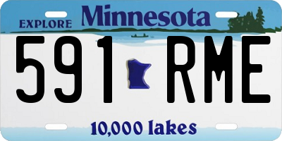 MN license plate 591RME