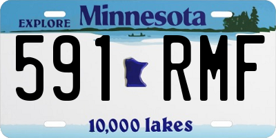MN license plate 591RMF