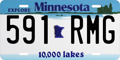 MN license plate 591RMG