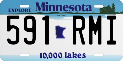 MN license plate 591RMI