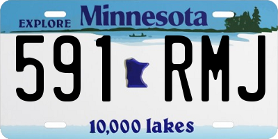 MN license plate 591RMJ