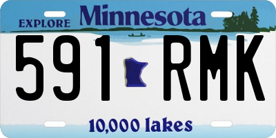 MN license plate 591RMK