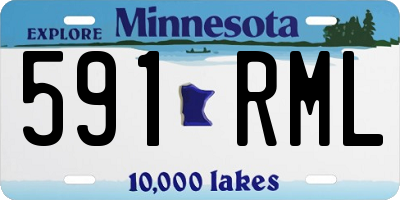 MN license plate 591RML
