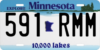 MN license plate 591RMM