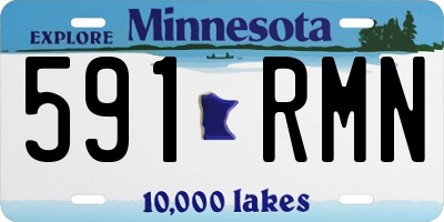MN license plate 591RMN