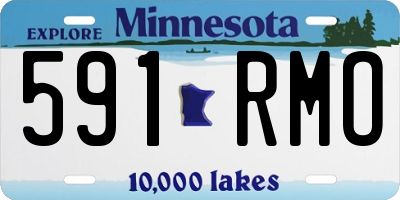 MN license plate 591RMO