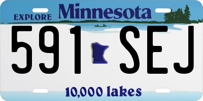 MN license plate 591SEJ