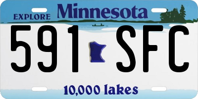 MN license plate 591SFC