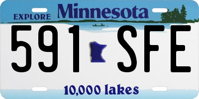 MN license plate 591SFE
