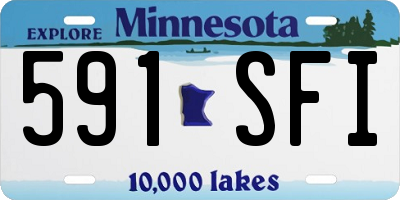 MN license plate 591SFI