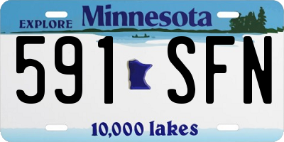 MN license plate 591SFN