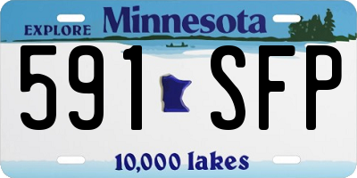 MN license plate 591SFP