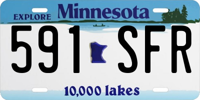 MN license plate 591SFR