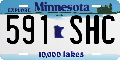 MN license plate 591SHC