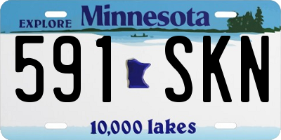 MN license plate 591SKN