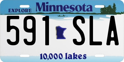 MN license plate 591SLA