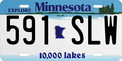 MN license plate 591SLW