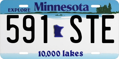 MN license plate 591STE