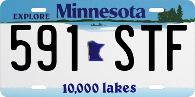 MN license plate 591STF