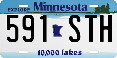 MN license plate 591STH