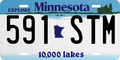 MN license plate 591STM