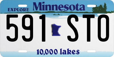 MN license plate 591STO