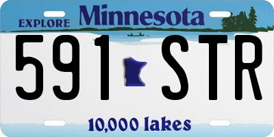 MN license plate 591STR