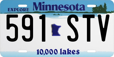 MN license plate 591STV