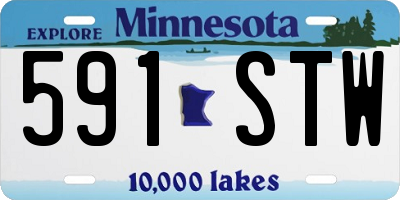 MN license plate 591STW