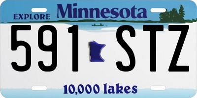 MN license plate 591STZ