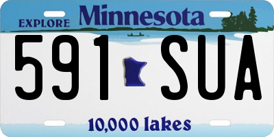 MN license plate 591SUA