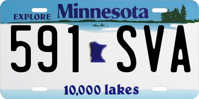 MN license plate 591SVA
