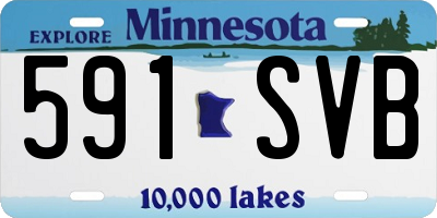 MN license plate 591SVB