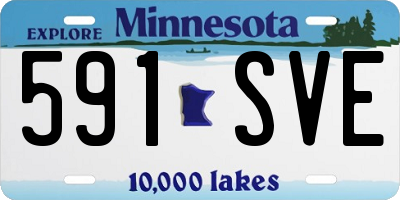 MN license plate 591SVE