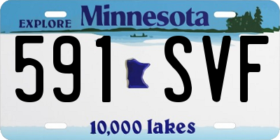 MN license plate 591SVF