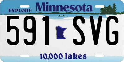 MN license plate 591SVG