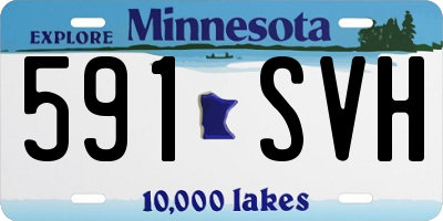 MN license plate 591SVH