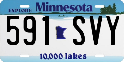 MN license plate 591SVY
