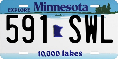 MN license plate 591SWL
