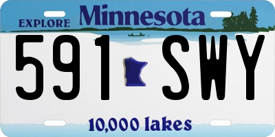 MN license plate 591SWY