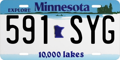 MN license plate 591SYG