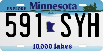 MN license plate 591SYH