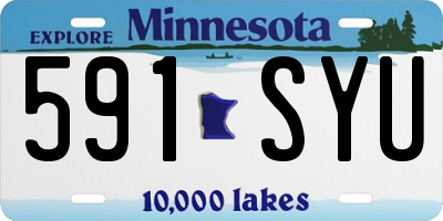 MN license plate 591SYU