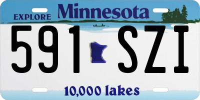 MN license plate 591SZI