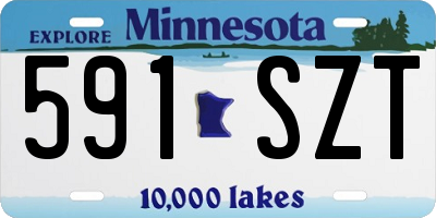 MN license plate 591SZT
