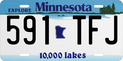 MN license plate 591TFJ