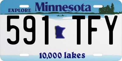 MN license plate 591TFY